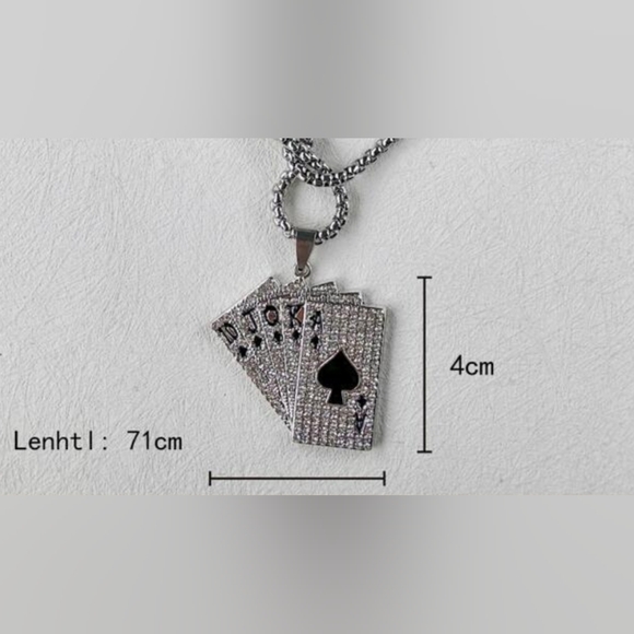 Gold Playing Card Jewelry Set - Picture 11 of 14